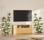 Estantería para plantas de interior con luz de cultivo, 7 niveles, 105 cm de altura, estructura metálica para varias plantas